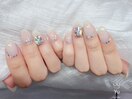 シンプル＊ブライダルネイル