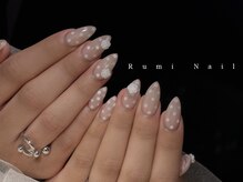 ワンホンネイル 新宿(Rumi Nail)/ドットネイル/ヌーディー/新宿