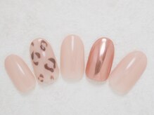 シックネイル(CHIC nail)/レオパード＆メタリック ミラー