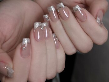 マルチューネイル 池袋(MARUCHU NAIL)/カラーフレンチ(ベースカラー付)