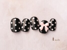 ガーリードットネイル