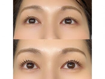 ブルースラッシュエアリ(BLUE / eari)の写真/【マーメイドラッシュリフト¥8800】60分後に太く、長くなる・・・！メイク時間短縮＆マスク映えの目元に◎