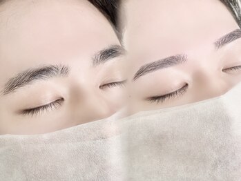 アールスラッシュ 岡山駅前店(R slash)の写真/【大人気☆メンズ韓国風スタイリング】垢抜けたいメンズ必見★自眉の魅力を活かしたナチュラルアイブロウ♪