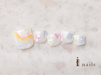 アイネイルズ 横浜EAST店(I-nails)/お花ホロフット