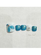ナナネイル(Nana.Nail)/爽やか！ブルーネイル