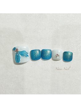 ナナネイル(Nana.Nail)/爽やか!ブルーネイル