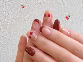 ちょこっとさくらんぼネイル♪