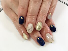 大理石風アート
