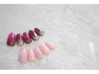 ネイルサロン ブリオン(Nail Salon Bullion)/ホログラムグラデーションネイル