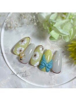 ルグランブルー(le grand bleu)/爽やかカラーのお花とリボン