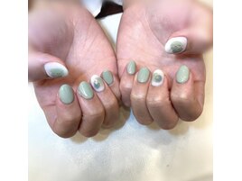 塗りかけネイル