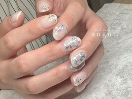 キラキラ×カラフルラメネイル
