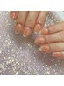 【ハンド】ワンカラーベース10本アート¥6500