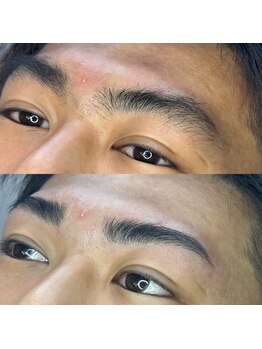 ボスブロウ 藤が丘駅前店(BOSS BROW)/ 【メンズ眉毛】　before　after