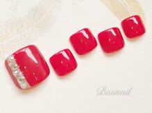 ネイルアンドアイラッシュ ボネール 銀座店(lash Bounail)/シンプル　フット　 8980円