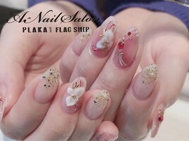 20/12/31エンボスフラワーネイル