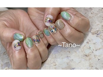 ネイルサロン タノ(Tano)/ステンドグラス風ネイル