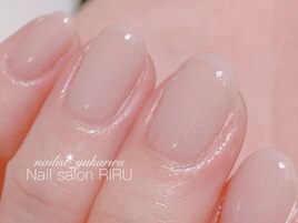 肌なじみ◎ピンクベージュネイル