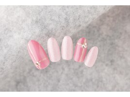 冬のピンクネイル