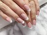 【hand】フレンチ（ベースカラー込み）◇フィルイン込　¥9000 【名古屋ネイル