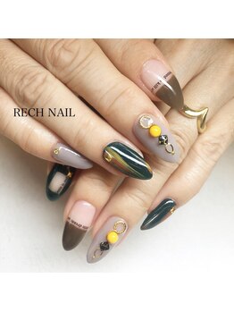 レッシュネイル サロンアンドスクール(RECH NAIL salon&school)/秋カラーでカジュアル
