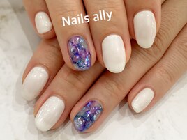 たらし込みリキッド×ホワイト