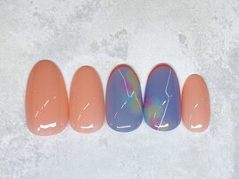 春ネイル　ニュアンス