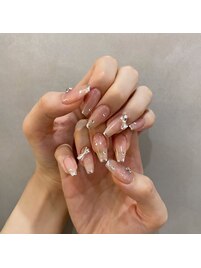 韓国風ネイルヴィンテージ