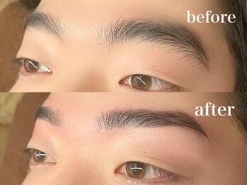 エイトブロウ 桑名店(8BROW)/【メンズ眉毛】before after
