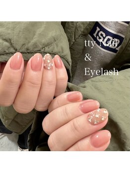 ティーネイルアンドアイラッシュ(tty)/2本コース(ビジュー)