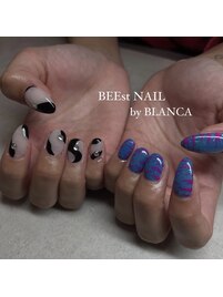 左右デザイン系統変えて！