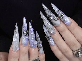 ダークハニー 原宿店(Dark Honey)の写真/スカルプワンホンネイル持ち込みアート（10本）やり放題☆新規限定　¥15950☆スカルプで綺麗なフォルムに◎