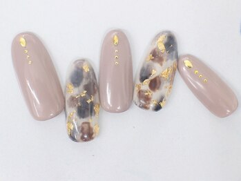 ネイルサロンセレーネ(Selene)/白べっ甲ネイル