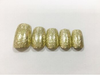ワンカラージェルネイルショップ イオン新潟東店/ワンカラー イエローゴールド