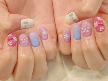 ラルネイル 大宮(Lull. nail)/＃モチーフ＃フラワーネイル