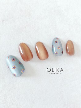 オリカ(OLIKA)/ホロ花ネイル