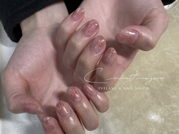 BLabo eyelash&nail 鹿児島中央駅店【まつげパーマ/眉毛/マツエク/ネイル】/ニュアンスネイル