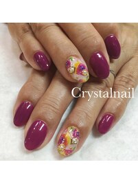 ワンカラー×薔薇アート