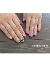 ネイルサロンアンドスクール ビーアンビシャス(be ambitious)/アシンメトリー☆