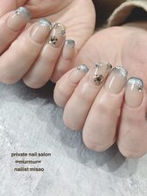 プライベート ネイルサロン マーマ(murmur)/マグネットグラデーションネイル