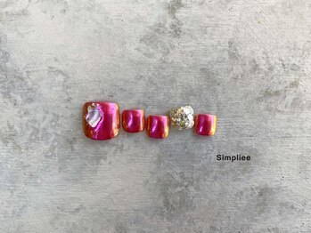 シンプリー ネイルアンドアイラッシュ 祖師谷大蔵店(Simpliee Nail&Eyelash)/ミラーネイル