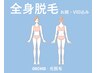 全身脱毛(顔・VIO込)｜肌質に応じて細やかに調光☆低肌負担と高効果を実現！