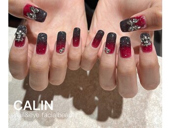 レッド×ブラックWグラデ