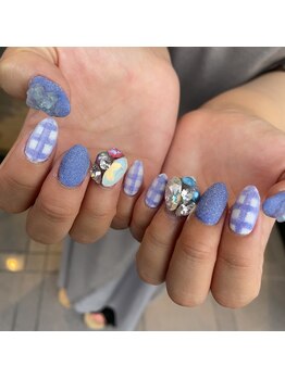 トータルサロン 白べぇーっ プラス/チェック＆ボアネイル