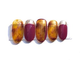 べっ甲 ボルドー 秋 ニュアンス