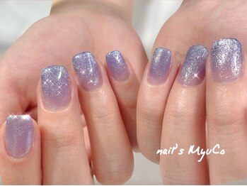 ネイルズミューコ(nail's MyuCo)/マグネットジェルグラデーション