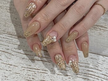 プラス サード(Plus 3rd)/ツイードネイル by wakana.s