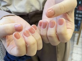 コーラル ワンカラーネイル