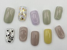 ネイルサロン クイール 小山店(NAIL SALON QUILL)/ホロ×ぷっくりアート