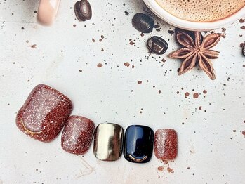 ネイルサロン&スクール ジーナ(GINA)/ラメ×ミラーネイル